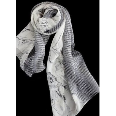 Photo1: Cool Monotoon / Platinum grey (Crepe de Chine)